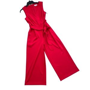 Calvin Klein woman red jumpsuit size 4